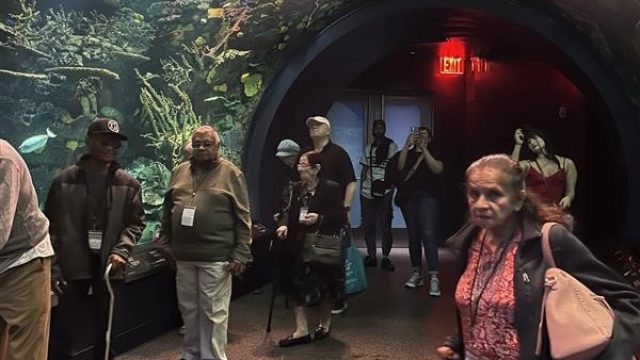 CenterLight Healthcare PACE participants took a fun trip to the aquarium.